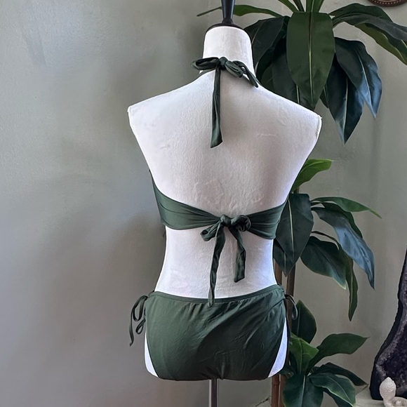 Kona Sol Olive Bikini Top and Bottom - Picture 2 of 4